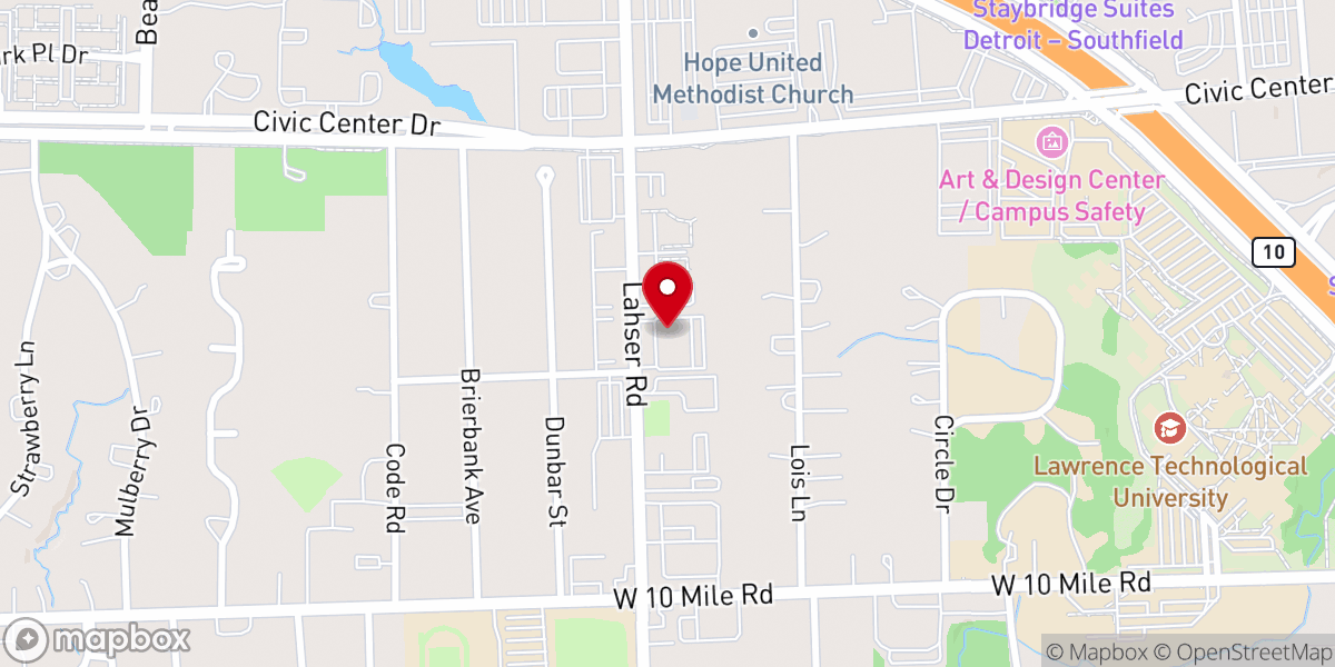 Map showing location of Sts Peter & Paul Syriac Orthodox Church
