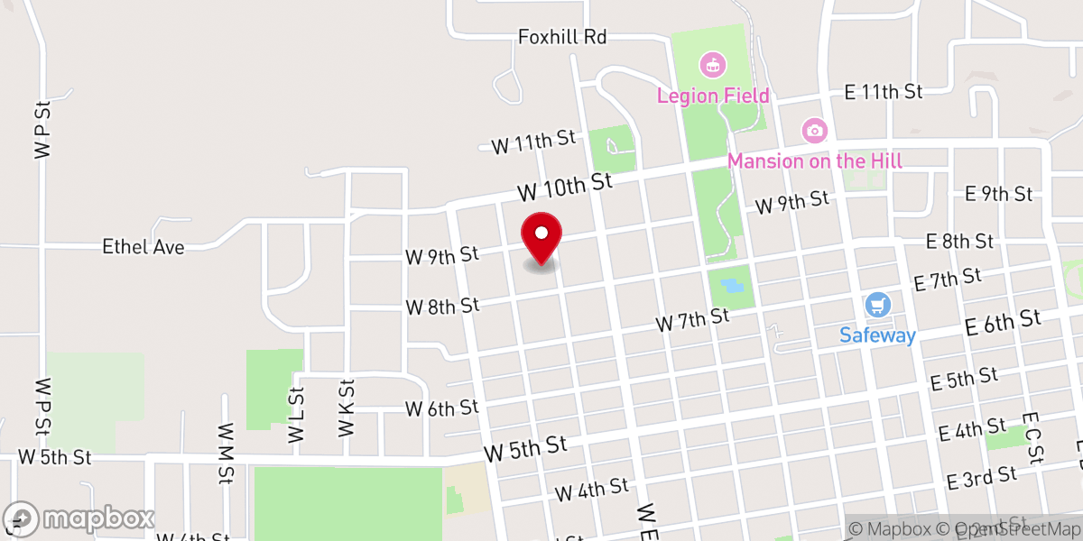 Map showing location of Church of God