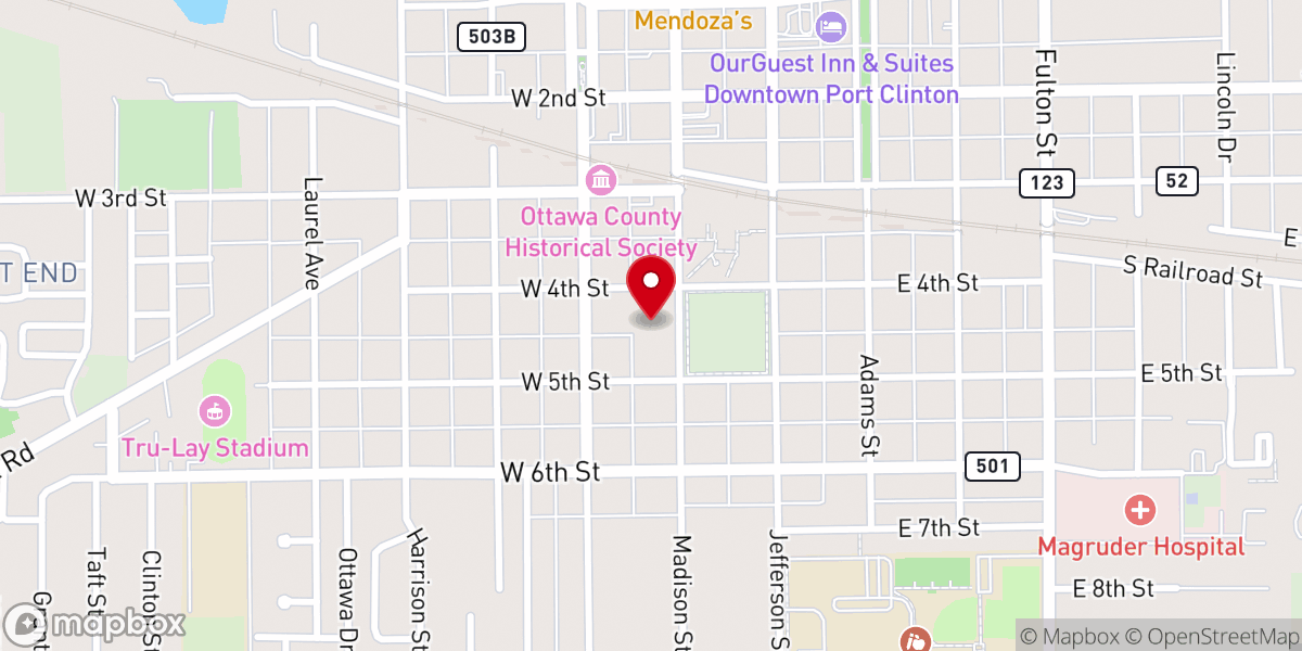 Map showing location of Immaculate Conception Church