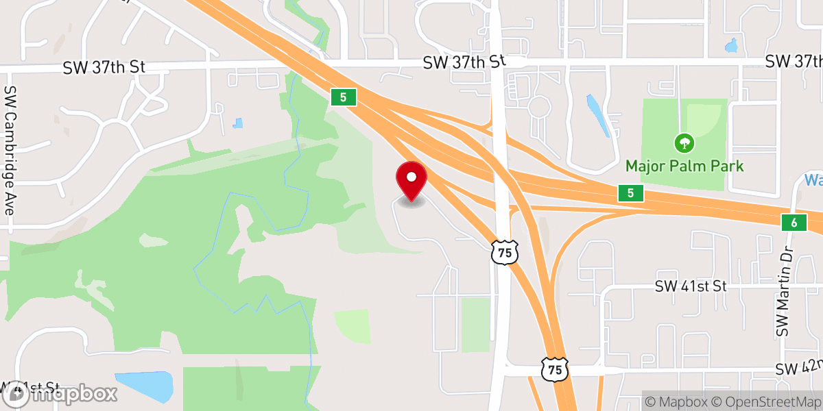 Map showing location of Good News Church