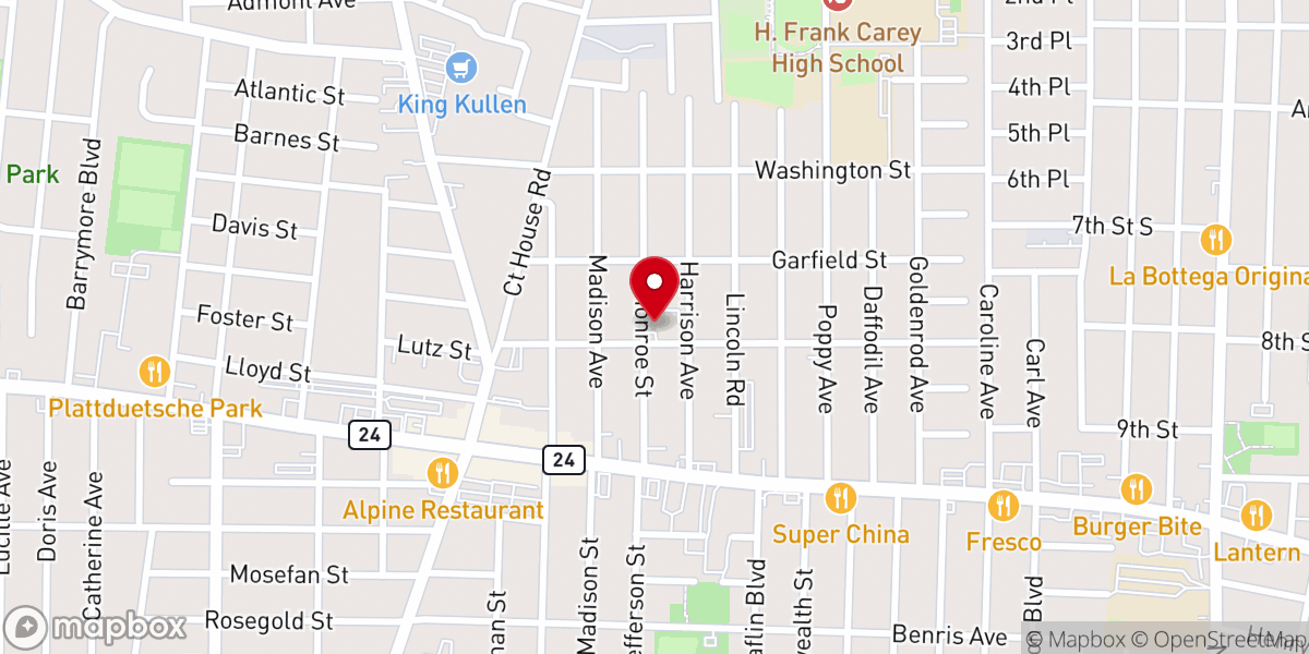Map showing location of St. Stephen Malankara Orthodox Church Franklin Square