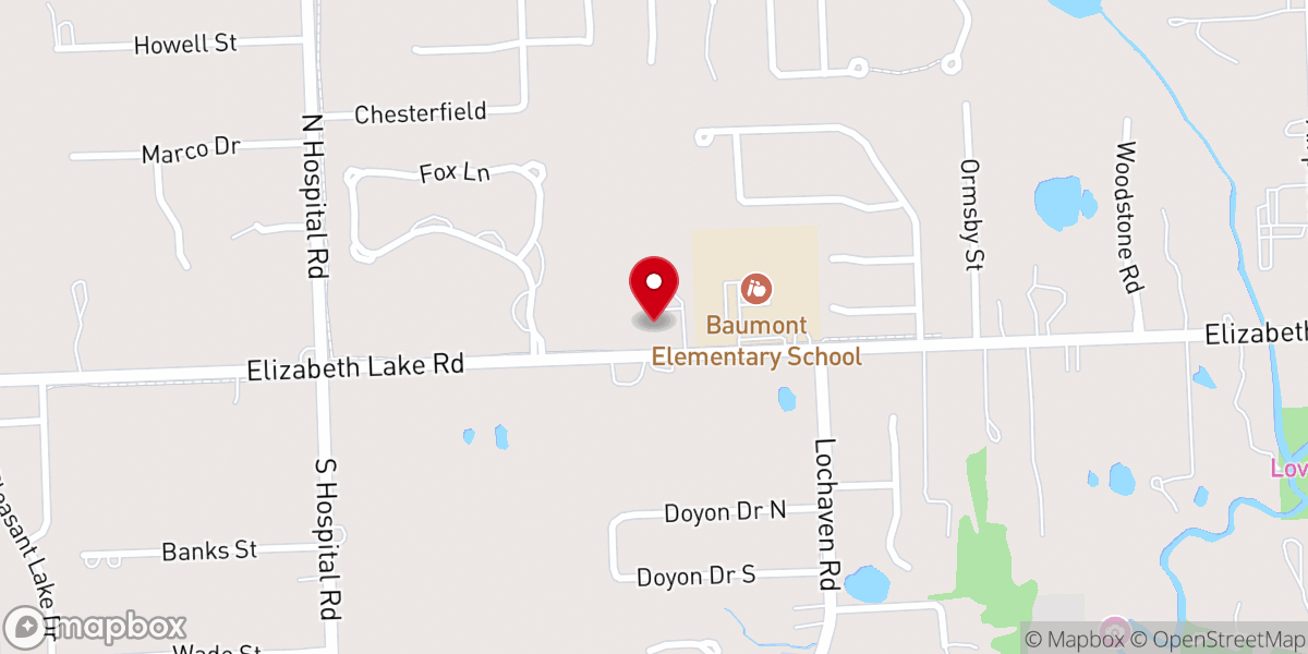 Map showing location of Divine Peace MCC