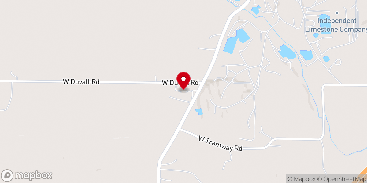 Map showing location of South Union Christian Church