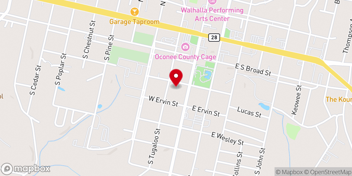 Map showing location of St Francis Catholic Church