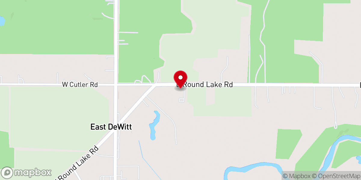 Map showing location of Bible Church