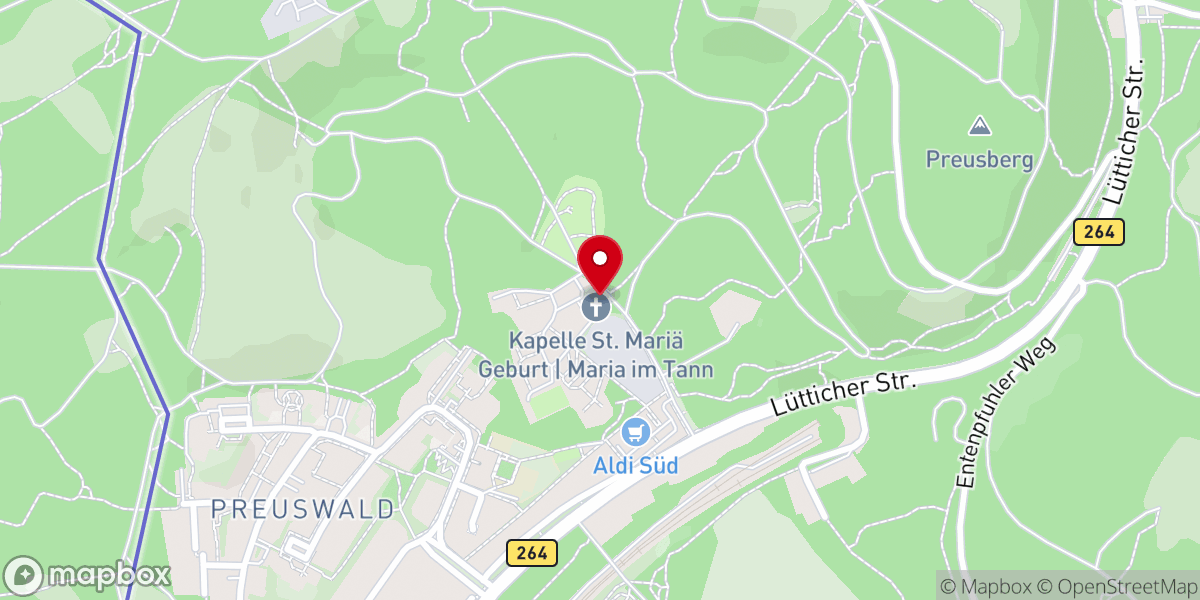 Map showing location of Profanierte Kapelle Mariä Geburt