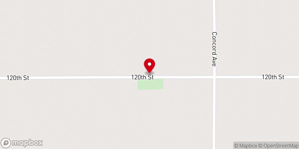 Map showing location of Wheatland Presbyterian Church