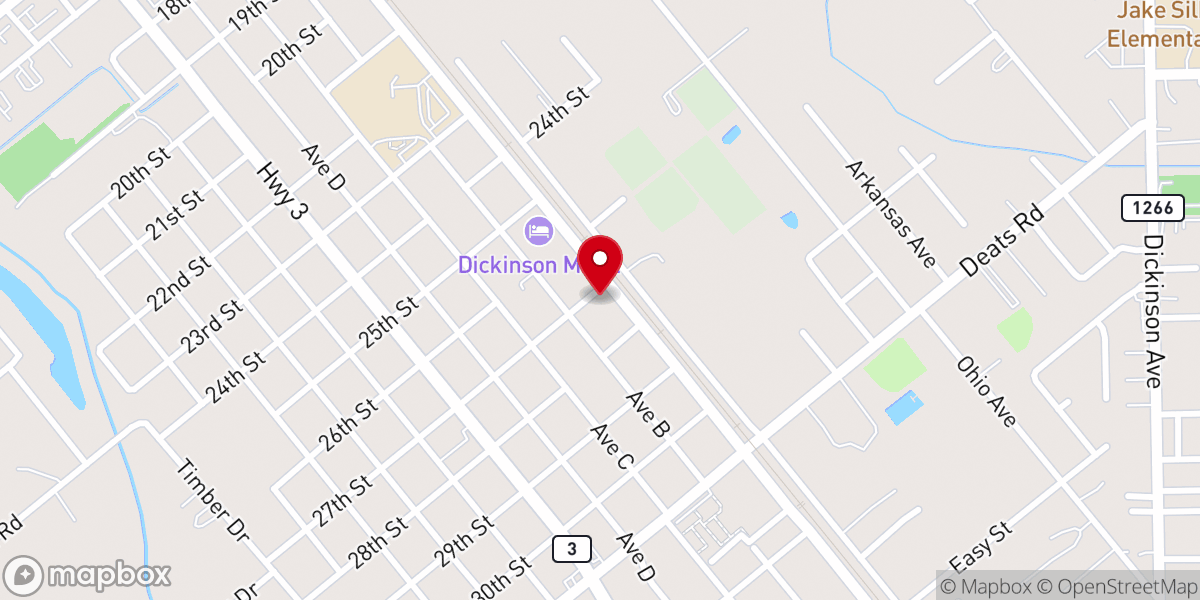 Map showing location of Hill Ave Church of Christ