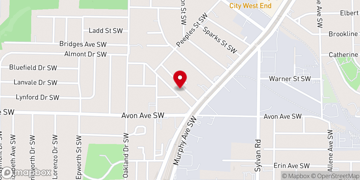 Map showing location of Ladd Street United Methodist Church