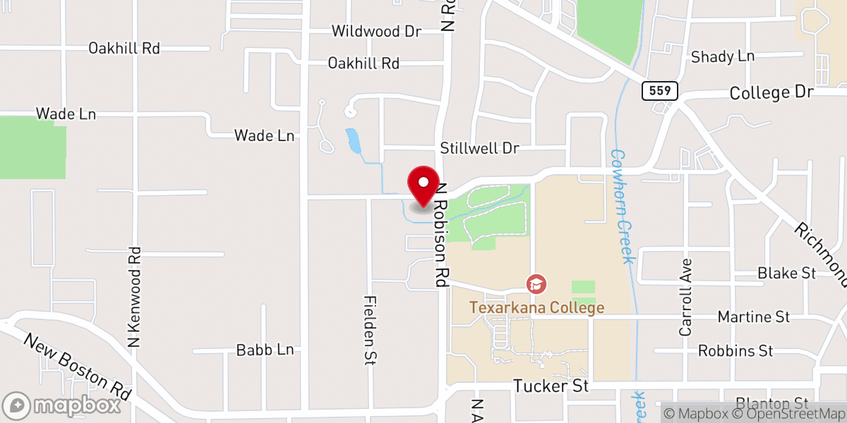 Map showing location of Primera Iglesia Bautista