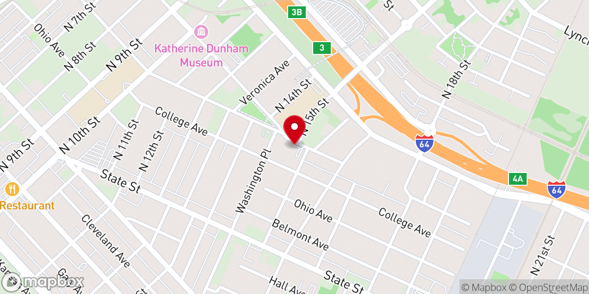 Map showing location of Mt Olive Baptist Church