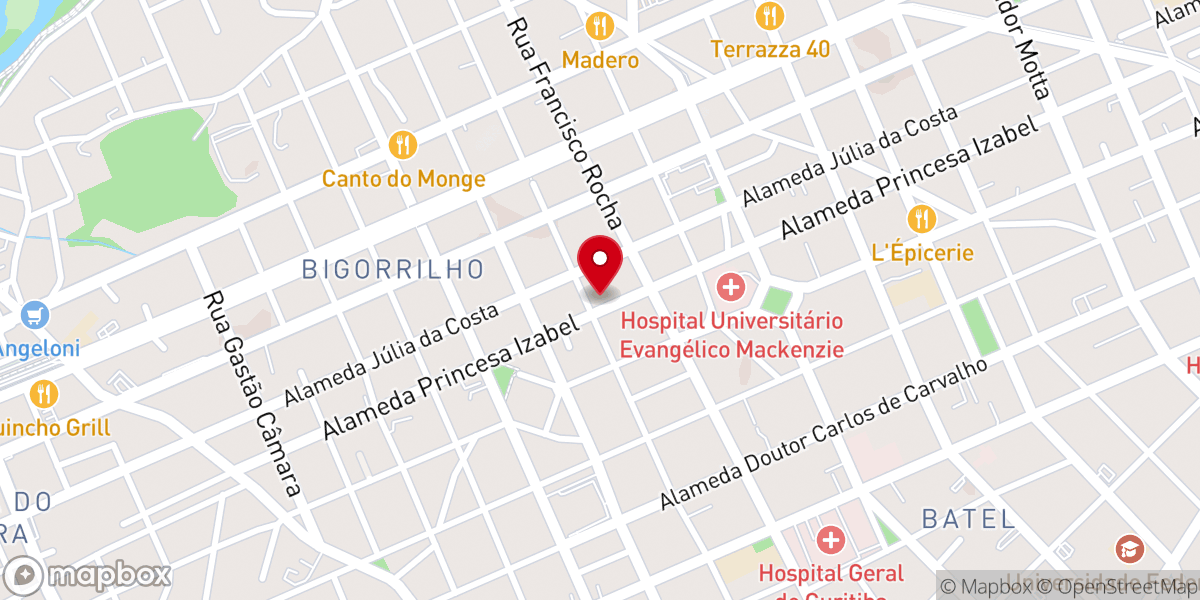 Map showing location of Paróquia Nossa Senhora das Dores- Igreja dos Passarinhos