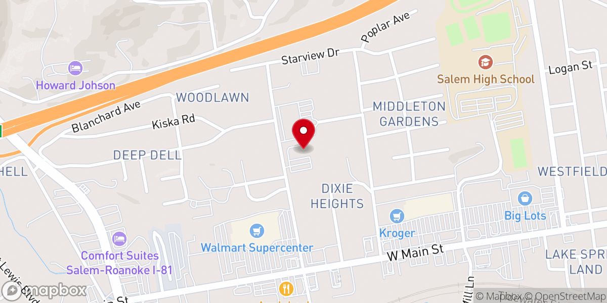 Map showing location of Our Lady of Perpetual Help Roman Catholic Church