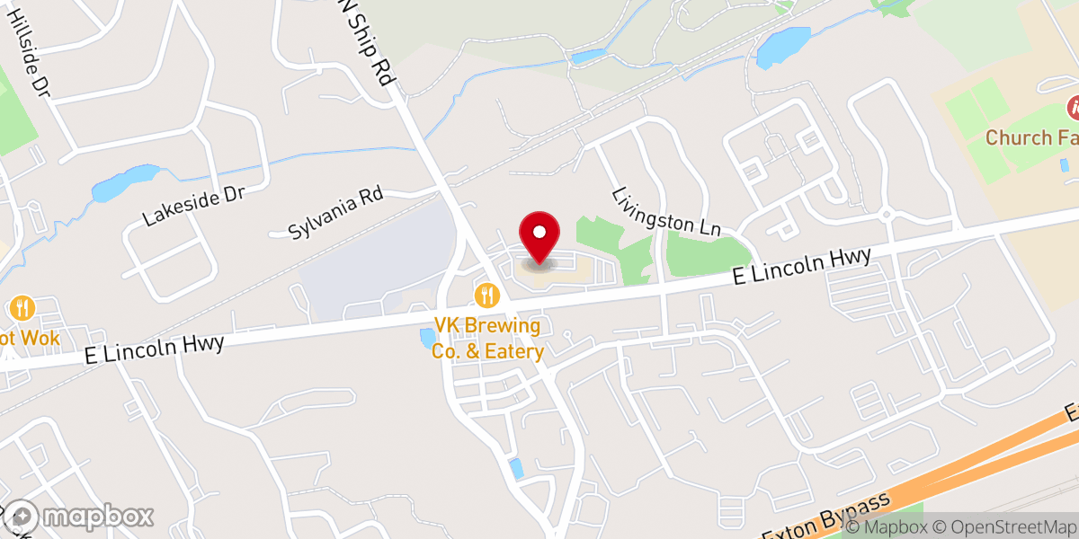 Map showing location of Saints Philip and James Catholic Church