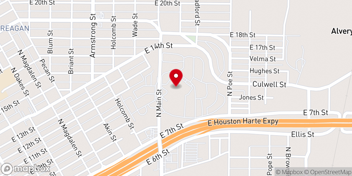 Map showing location of Baptist Retirement Community