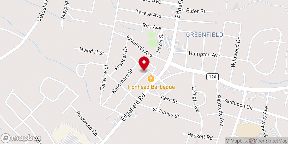 Map showing location of CSRA Worship Center