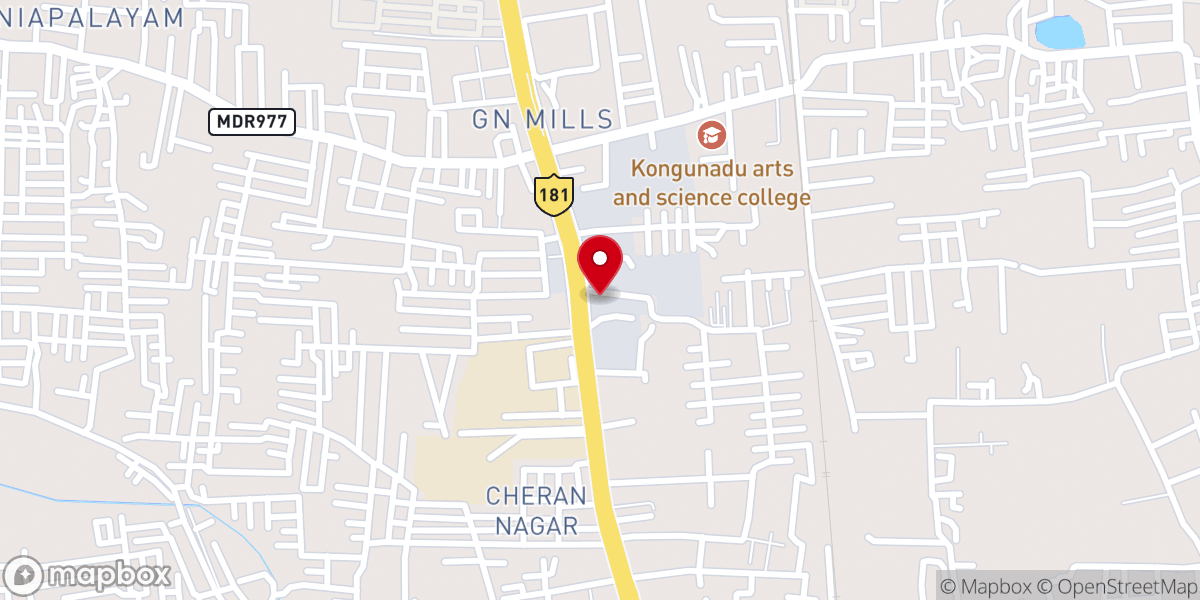 Map showing location of St. John Bosco Church