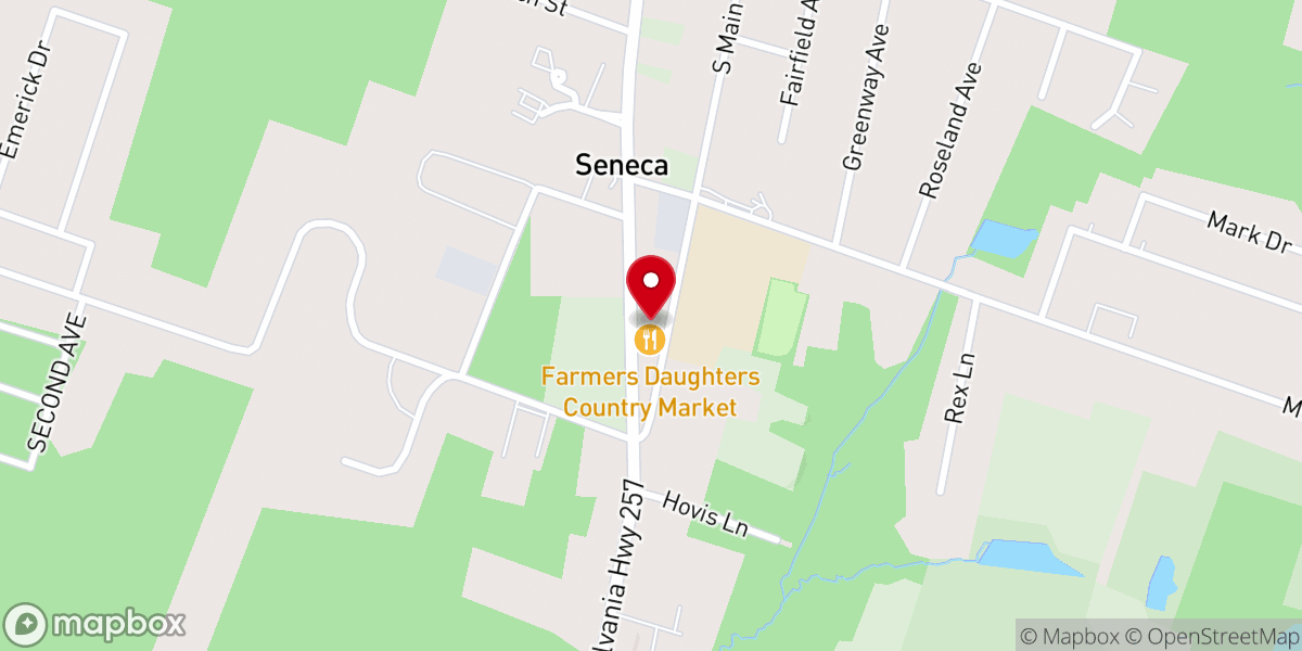 Map showing location of Cranberry Community Church