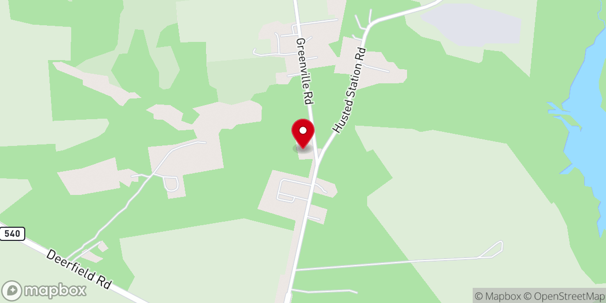Map showing location of Faith Baptist Church