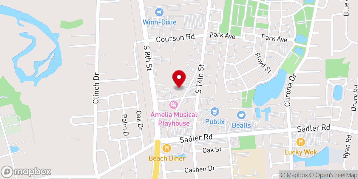Map showing location of Christ Presbyterian Church
