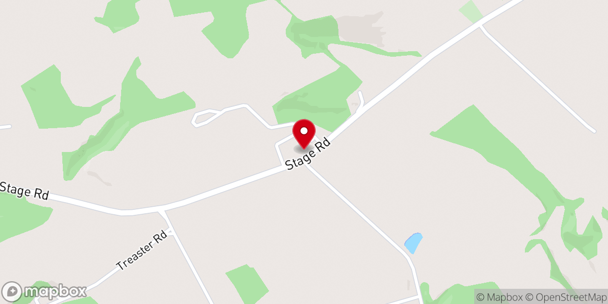 Map showing location of Saint Johns Ridge Church black oak ridge