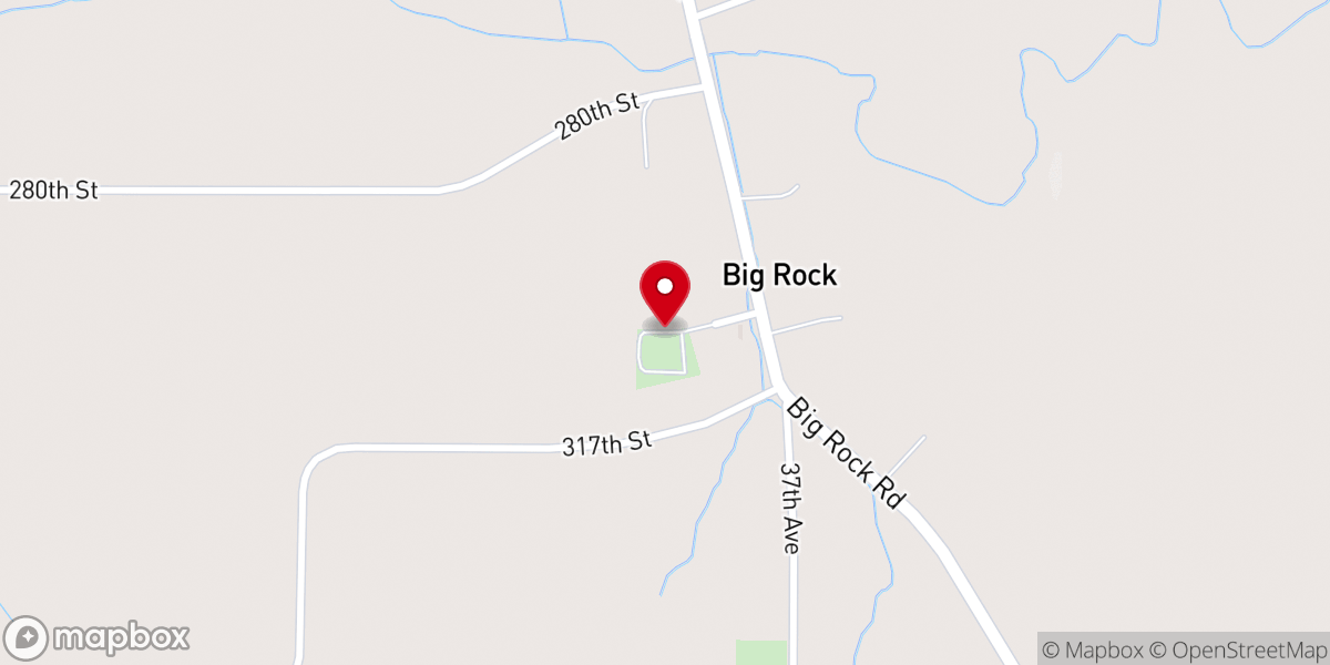 Map showing location of Saint Patrick Church