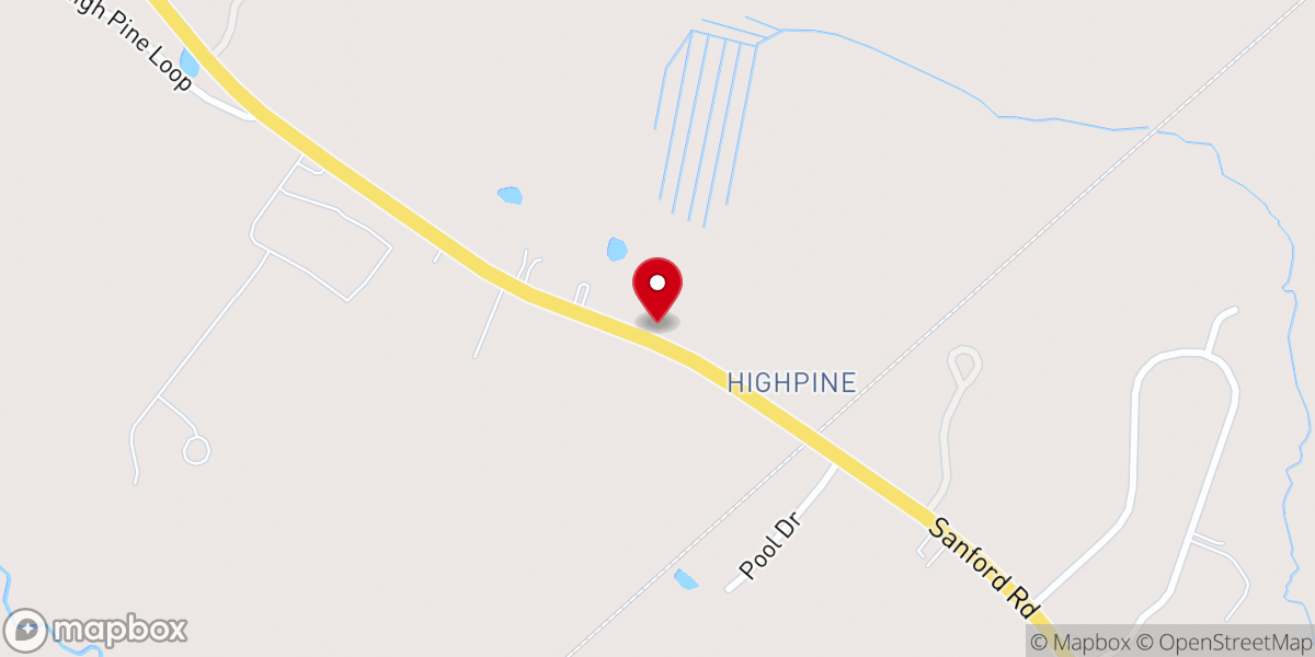 Map showing location of Shores Church