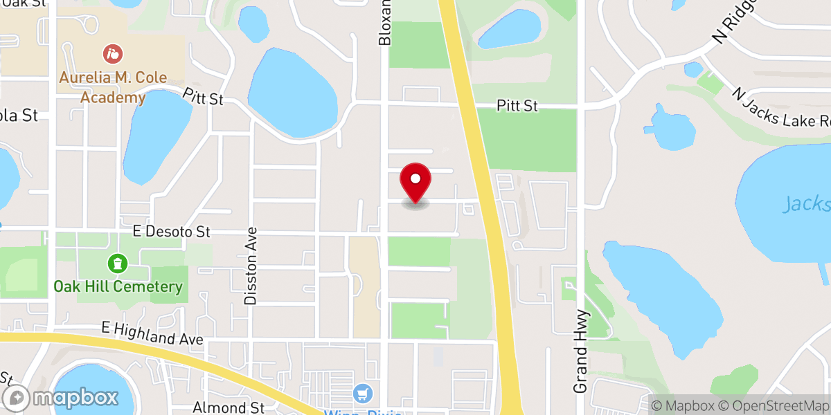 Map showing location of Iglesia Hermanos Unidos En Cristo de Clermont