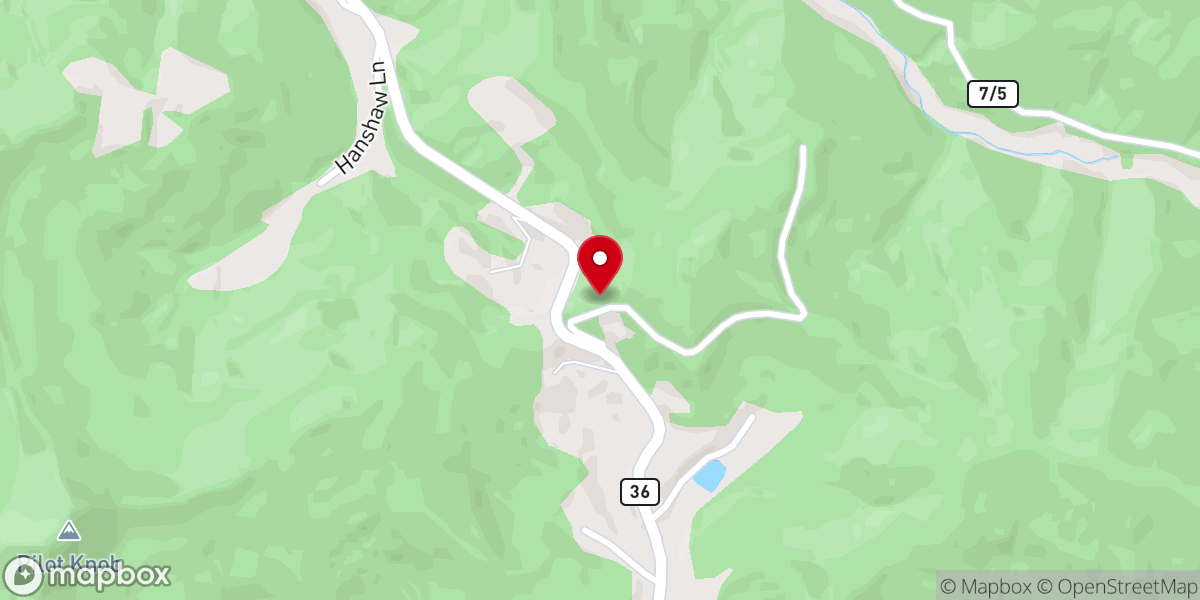 Map showing location of Valley Ridge United Methodist Church