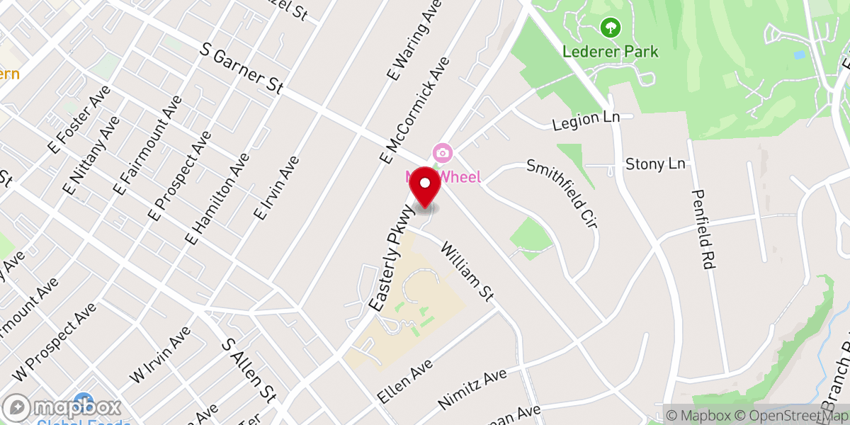 Map showing location of Grace Fellowship Church