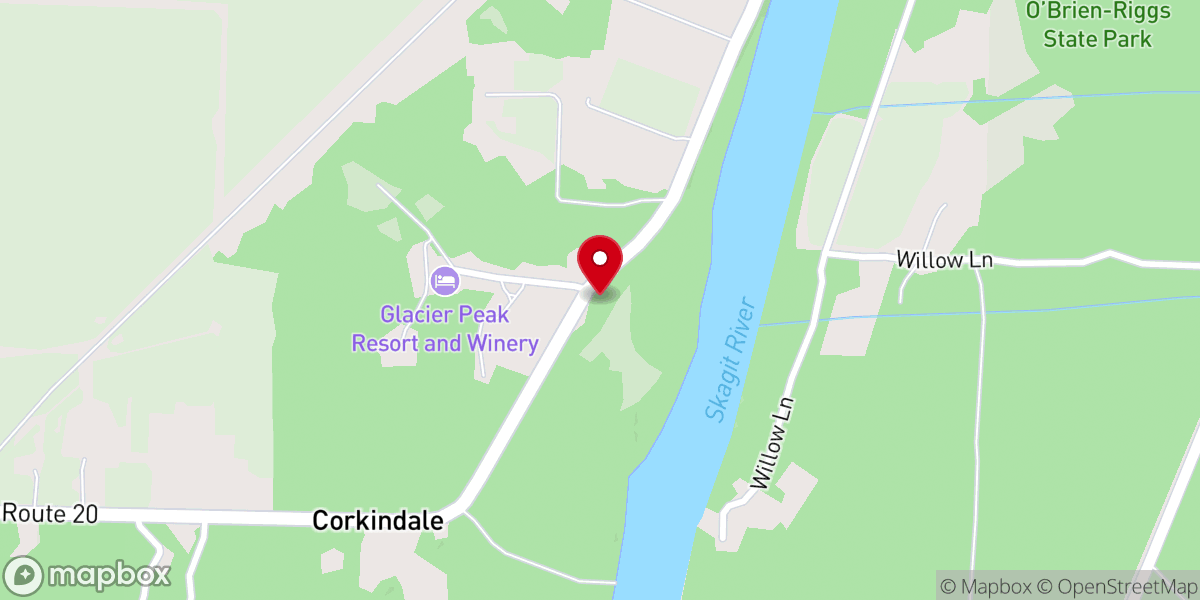 Map showing location of Wildwood Chapel
