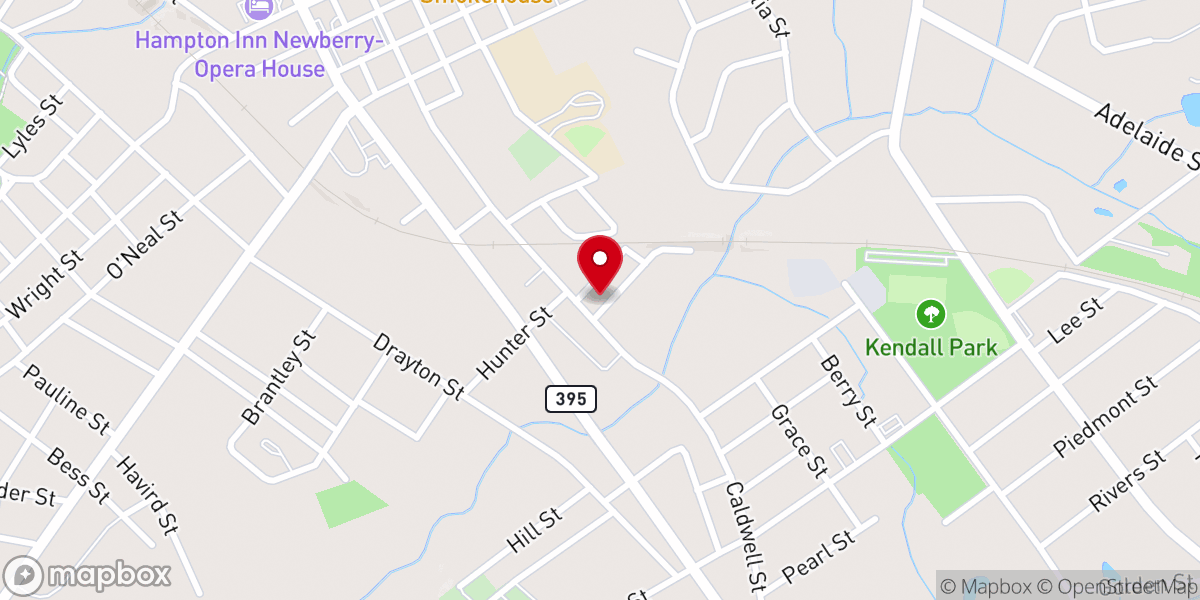 Map showing location of Miller Chapel AME Church