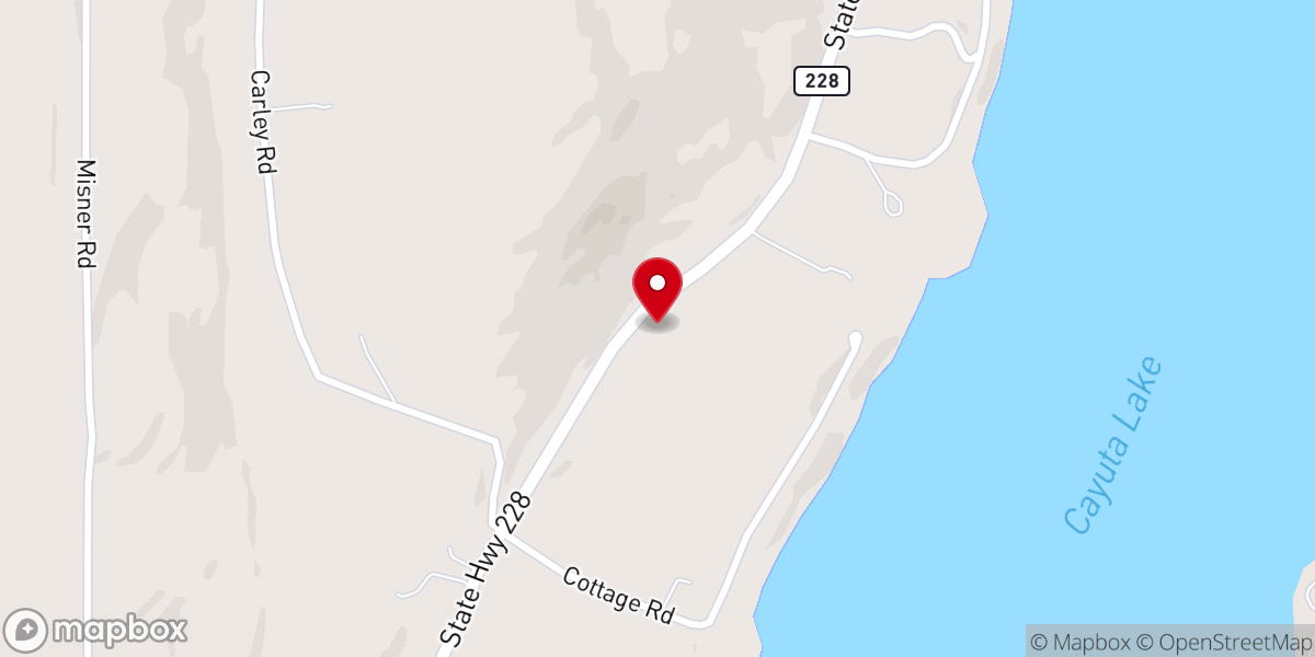 Map showing location of Lawrence Memorial Chapel