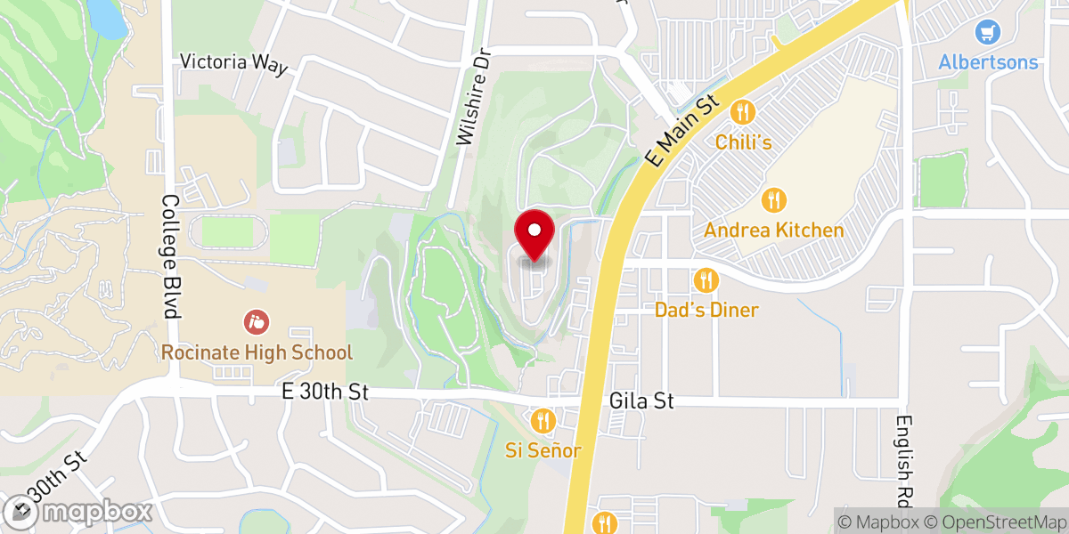 Map showing location of Grace Hill Church