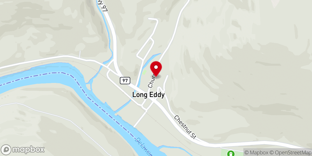 Map showing location of St. Patrick Catholic Church