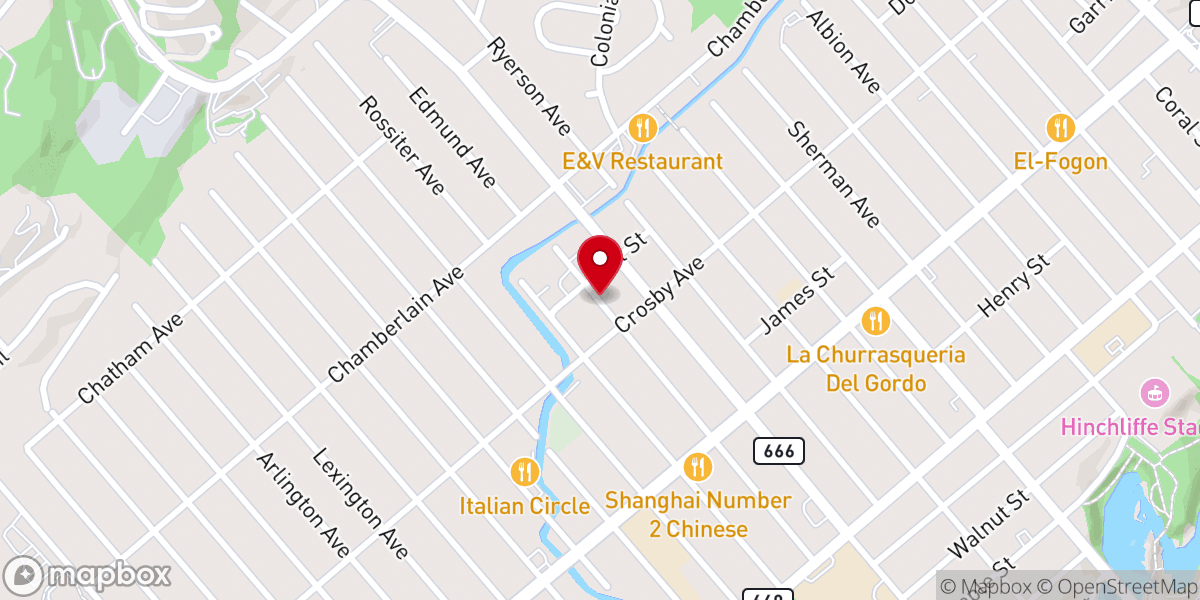 Map showing location of Iglesia Misionera Jesucristo Es El Senor Inc