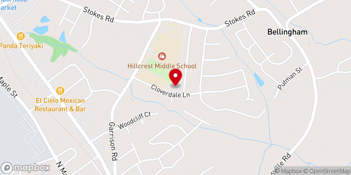 Map showing location of Empowerment Worship Center