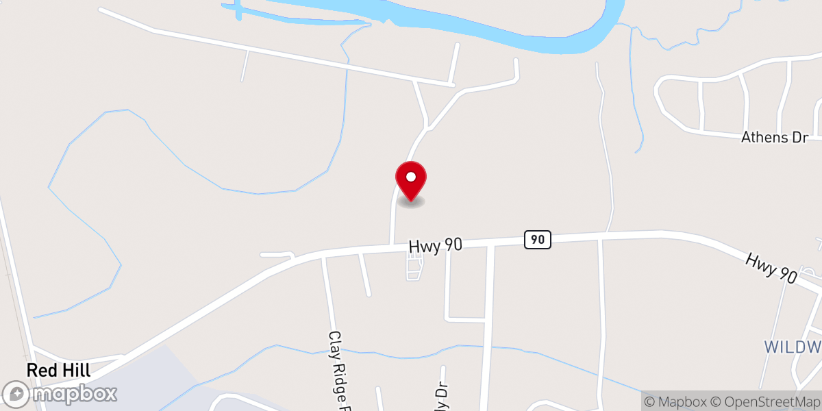 Map showing location of Grace Presbyterian Church, PCA