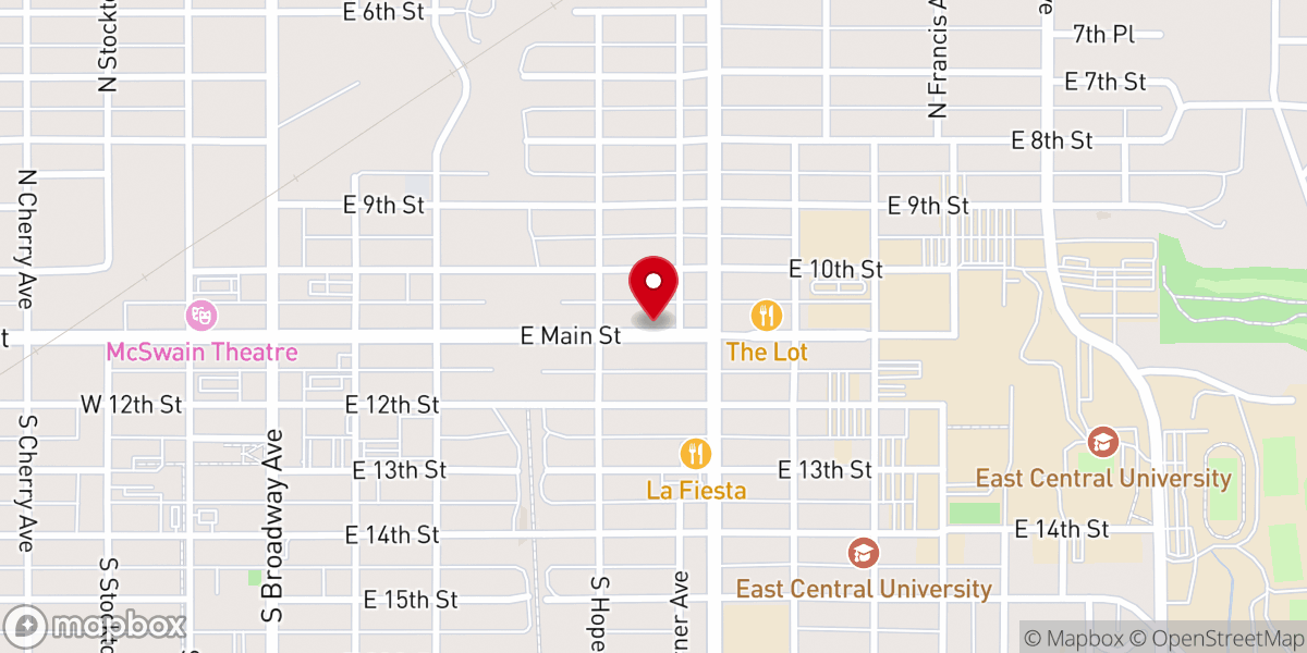 Map showing location of Trinity Ada Offices