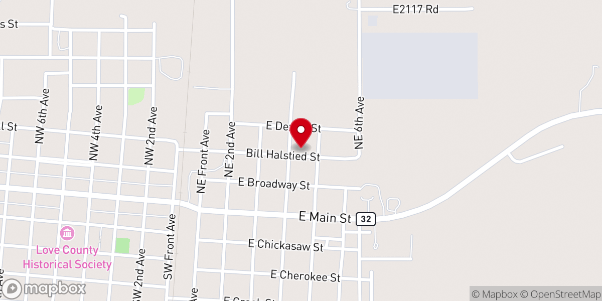 Map showing location of Mount Zion Baptist Church