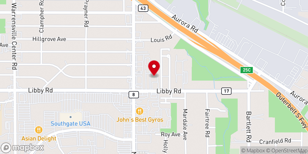 Map showing location of Friendship Mennonite Church