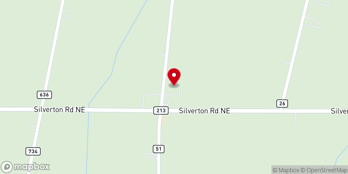 Map showing location of Apostolic Christian Church
