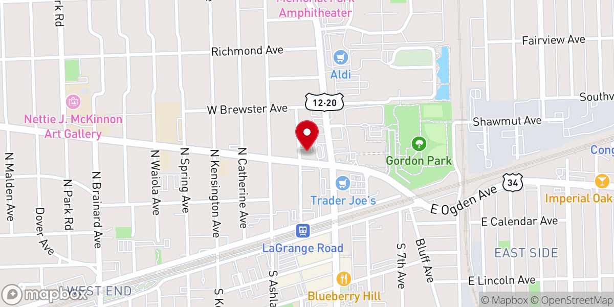 Map showing location of La Grange Brookfield Seventh-day Adventist Church
