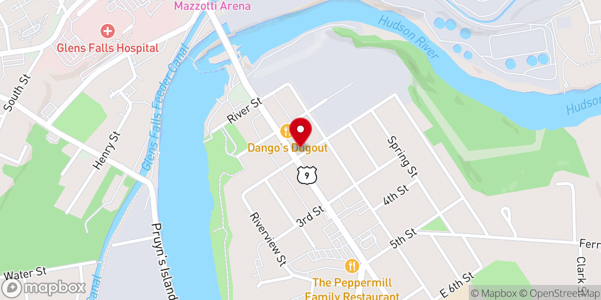 Map showing location of St George Antiochian Orthodox