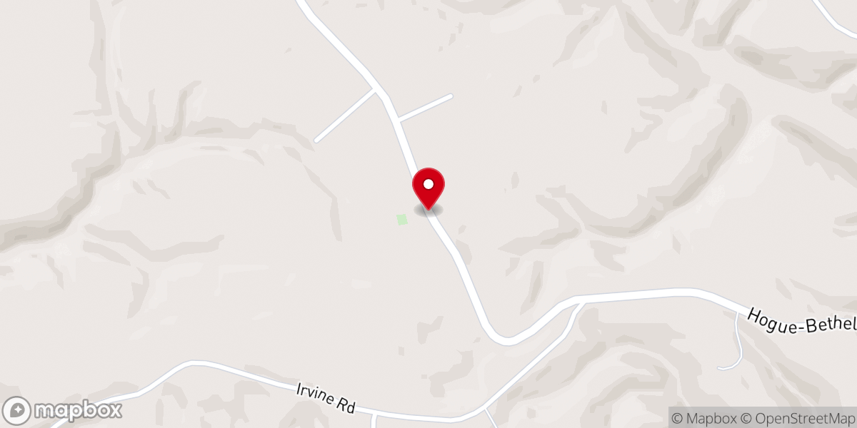 Map showing location of Jacksonville Church
