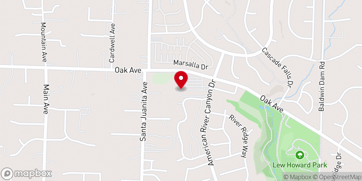 Map showing location of Harvest Rock Church Sacramento