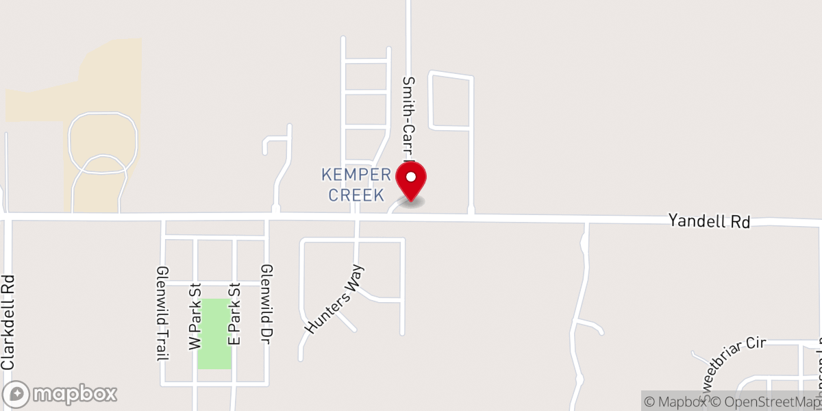 Map showing location of New Mt Zion Church