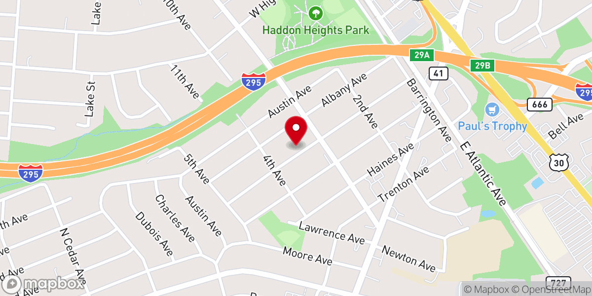 Map showing location of Community Bible Church