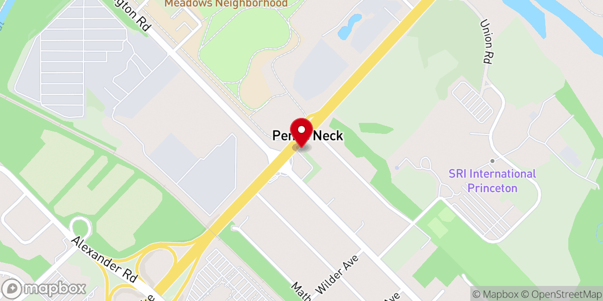 Map showing location of Princeton Baptist Church