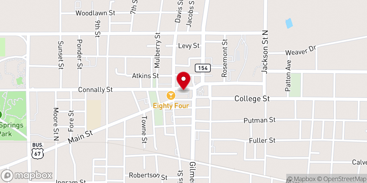 Map showing location of Church Street Design